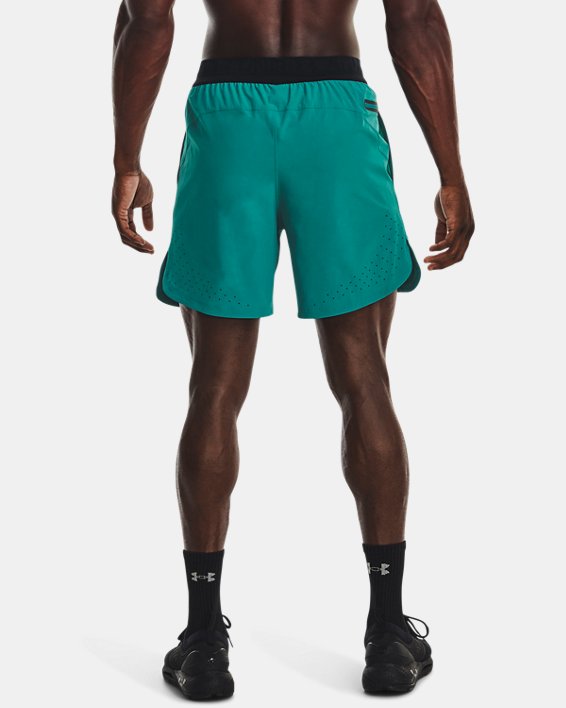 Men's UA Peak Woven Shorts, Green, pdpMainDesktop image number 5